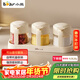 小熊調料罐4件套 調味盒調料瓶套裝廚房鹽罐勺蓋一體調味盒玻璃收納盒