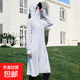 長(cháng)款修身防曬衣女夏季戶(hù)外防紫外線(xiàn)透氣薄款冰絲風(fēng)衣全身防曬服 灰色 【長(cháng)款黑膠帽檐防曬衣】 均碼 【適合80-140斤】