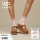 UGG春季女士時(shí)尚舒適炫金系列純色圓頭厚底休閑瑪麗珍鞋 1167550 CHE | 栗色 38