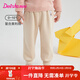 笛莎童裝女童運動(dòng)褲2024冬裝新款女寶寶兒童時(shí)尚寬松休閑加絨長(cháng)褲 米色 110