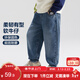 左西男童牛仔褲兒童褲子春裝2026新款男孩春裝中大童長(cháng)褲 牛仔色 170