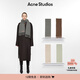 Acne Studios【禮物】流蘇羊毛窄款圍巾披肩兩用 麻灰色 均碼