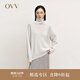 OVV秋冬熱賣(mài)女裝高領(lǐng)保暖舒適粗針闊版長(cháng)袖休閑羊絨衫 晨曦紫 M