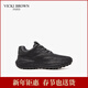 未畢（VICKI BROWN）【VB男鞋】法國品牌秋冬包底鞋舒適百搭休閑鞋潮流復古皮鞋子戶(hù)外 黑色 41