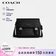 蔻馳（COACH）【品牌直供】男士RACER中號單肩斜挎包黑色 CT716 女神節禮物