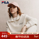 斐樂(lè )FILA半開(kāi)襟男女同款衛衣25秋季新款情侶華夫格寬松休閑翻領(lǐng)女上衣 蒸汽白-IV S 165/88A/S