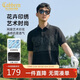 卡賓涼感印花短袖Polo衫男士高級翻領(lǐng)t恤
