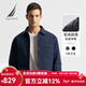 諾帝卡（NAUTICA）男裝秋冬新款防輕潑水襯衫領(lǐng)內充80鴨絨羽絨服JE4452 藏青4NV XL