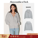 Abercrombie & Fitch【美式復古】小麋鹿圖案保暖抓絨衛衣25秋冬女裝152-5417 淺灰色 M (165/96A)