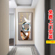 梓畫(huà) 玄關(guān)裝飾畫(huà)走廊過(guò)道掛畫(huà)豎版入戶(hù)玄幻晶瓷畫(huà)現代輕奢抽象高檔大氣樓梯拐彎處壁畫(huà) G款 80*160CM 鋁合金黑色框+有機玻璃