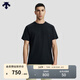 DESCENTE迪桑特DUALIS系列都市通勤男士TOUGH短袖針織衫T恤 IB-墨黑色 2XL (185/104A)