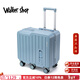 Walker Shop兒童行李箱新款可坐騎拉桿箱6-12歲男女孩旅游可登機密碼旅行箱 灰藍色 20英寸 【可登機】
