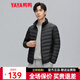 鴨鴨（YAYA）男士輕薄款羽絨服秋冬新款時(shí)尚休閑立領(lǐng)短款保暖外套K 黑色 XL 180/96A
