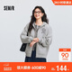 森馬（Semir）外套女春季連帽字母刺繡寬松落肩夾克分割學(xué)院風(fēng)上衣101125108002