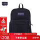 JANSPORT杰斯伯書(shū)包輕便雙肩包男女旅行包簡(jiǎn)約背包電腦包學(xué)生校園 4QUT008爵士黑-側邊袋