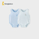 童泰（TONGTAI）嬰兒包屁衣夏季莫代爾寶寶連體衣無(wú)袖三角哈衣爬服睡衣藍色59cm