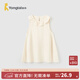 童泰（TONGTAI）女童無(wú)袖連衣裙夏季薄款時(shí)尚外出甜美裙子洋氣花邊領(lǐng)口公主裙 藕白 120 cm