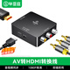 畢亞茲 AV轉HDMI線(xiàn)轉換器 3RCA蓮花頭轉HDMI轉接器USB供電 AV接口轉換線(xiàn)游戲機機頂盒DVD電視