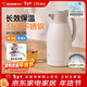 象?。╖O JIRUSHI）保溫壺日本原裝大容量雙層玻璃內膽家用辦公保冷壺保溫瓶熱水瓶 磨砂白 1.9L  316L不銹鋼內膽 全國聯(lián)保|團購更優(yōu)惠|可刻字定制