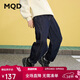 馬騎頓（MQD）男童秋季新款學(xué)院風(fēng)休閑百搭長(cháng)褲中大童牛仔褲 原牛仔色 160