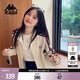 卡帕（Kappa）背靠背運動(dòng)外套女款2025新款復古針織撞色開(kāi)衫衛衣女潮K0E62WK01D