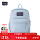 JANSPORT杰斯伯書(shū)包輕便雙肩包男女旅行包簡(jiǎn)約背包電腦包學(xué)生校園 7ZNZ7G7霧霾藍-隔層+側袋+厚底