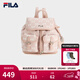 FILA 斐樂(lè )官方女包背包2026春季新款時(shí)尚雙肩包精致小書(shū)包隨身包 淺玫瑰紅-PK XS