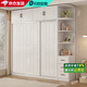古園【包安裝】衣柜臥室家用歐式推拉門(mén)收納儲物衣櫥大衣柜子 160*180*50主柜+頂柜+右邊柜三門(mén)