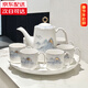蕊順高檔茶具套裝結婚禮品新款陶瓷水杯茶壺茶杯客廳待客喬遷之喜送禮 山水高檔茶具套裝【禮盒裝】