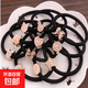 韓版時(shí)尚配飾發(fā)圈頭繩發(fā)飾小飾品扎頭發(fā)皮套兒童發(fā)圈 黑色混裝2條
