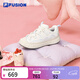斐樂(lè )（FILA）FUSION斐樂(lè )潮牌女鞋甜筒鞋面包板鞋2026年新款厚底板鞋休閑鞋子 白棉花糖/豆腐白-MT 36.5