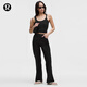 lululemon丨EasyFive 女士五袋款高腰微喇褲 LW5IW5A 黑色 27