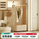 千禧華府衣架落地掛衣架臥室衣帽架立式置物架客廳可移動(dòng)晾衣架奶白色60cm