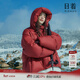日著(zhù)云朵羽絨服2025新款冬裝不規則無(wú)膽防絨泡芙連帽短款羽絨衣女 俠紅 M