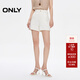ONLY2025夏季新款明線(xiàn)實(shí)用口袋高腰A字短褲牛仔褲女|125243013 J2G米白色 M