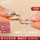 MZMZ鉑金戒指PT950白金對戒可調節求結婚鉆戒38女神節禮送女友老婆 本地倉當/次日達-輕奢活口對戒【熱銷(xiāo)推薦】