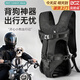貝初眾狗狗背包外出背狗神器寵物背帶中小型犬柯基便攜包胸前后背帶貓包 黑色 M碼【適用10-18斤】 立體包型/舒適背負
