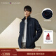 Tommy Hilfiger【戶(hù)外防水】秋冬男裝潮流可收納帽立領(lǐng)風(fēng)衣款運動(dòng)夾克外套 【風(fēng)衣款軟殼夾克】午夜藍FAP L （推薦：150-165斤）