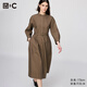 優(yōu)衣庫合作款/女裝棉質(zhì)燈籠袖連衣裙/裙子483065 34 駝色 M