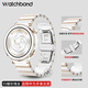 watchbond適用oppo watch x2mini表帶華為gt6/gt5/watch5/gt5pro女款41mm陶瓷腕帶18mm表帶GT4女士款腕帶