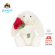 Jellycat乳白色懷抱玫瑰邦尼兔毛絨禮物玩偶2026新年新品新年新年禮物 乳白色懷抱玫瑰邦尼兔 Medium