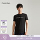 Calvin KleinJeans夏季男女情侶中性休閑年輕多色ck印花修身打底短袖T恤上衣