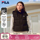 FILA 斐樂(lè )官方RGB羽絨女子羽絨馬甲2025冬季時(shí)尚休閑保暖連帽外套