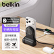貝爾金（BELKIN）充電寶3C認證可上飛機 磁吸移動(dòng)電源無(wú)線(xiàn)充 iPhone手機快充 小巧便攜帶拍攝手柄 炭色戶(hù)外儲能電源