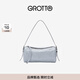 GROTTO個(gè)樂(lè )新款筆筒包女士手提包單肩斜挎包手機包迷你款新年禮物 霧霾藍 MINI
