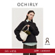 OCHIRLY【季末折扣】100%綿羊毛套頭毛衣寬松休閑松弛感冬尖貨 巧克力咖 M
