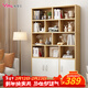 雅美樂(lè )書(shū)架書(shū)柜落地一體靠墻 辦公室客廳置物儲物柜 實(shí)木芯書(shū)柜書(shū)架柜子