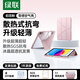 綠聯(lián)適用iPad11/10保護殼帶筆槽air11英寸25款A16保護套22款十代蘋(píng)果平板全包Y型透明橫豎支撐防彎粉色