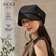 Siggi貝雷帽女春夏防紫外線(xiàn)帽子日系純色顯臉小畫(huà)家帽八角帽帽子女