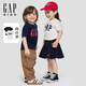 蓋璞（GAP）男幼童2026春季新款撞色logo 棉質(zhì)短袖T恤兩件裝兒童裝893441